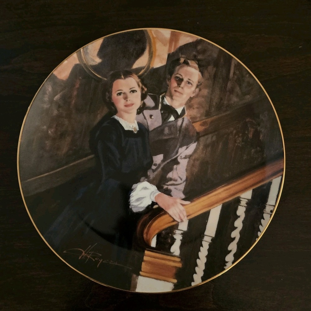 Melanie And Ashley Gone with the Wind Plate 1989 Golden Anniversary Series 8.5in